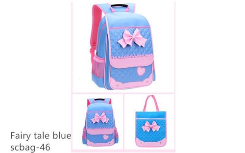 GRATIS LUNCH BAG / Neu Hochwertiger Prinzessin Mädchen Schulrucksack Reisetasche - Bild 7 von 7