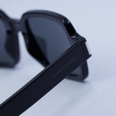 SAINT LAURENT SL720 001 Shiny Black/Grey 48-23-145  display picture 2