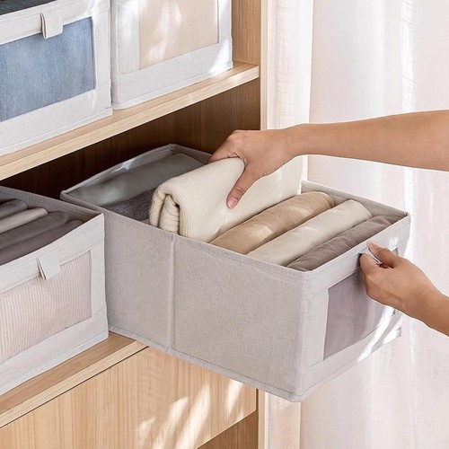 Linen Closet Organizers And Storage 2 Pack Closet Storage Bins Linen Closet Bask - Picture 4 of 7