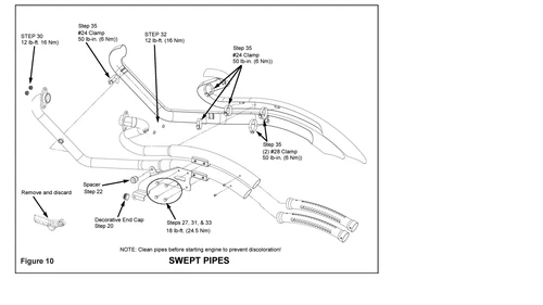 VICTORY 2008-14 HAMMER/JACKPOT EXHAUST,STAGE1,SWEPT, BLK,50ST PN 2876426-266