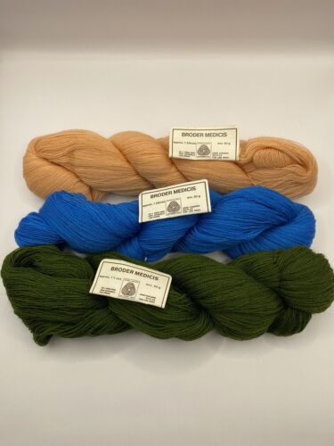 DMC Broder Medicis Needlepoint 100% Wool 7173, 7995, 8417 50g Yarn - 3 50g Hanks - Picture 3 of 3