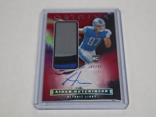 2022 Panini Origins Aidan Hutchinson Rookie Patch Autograph 89/99