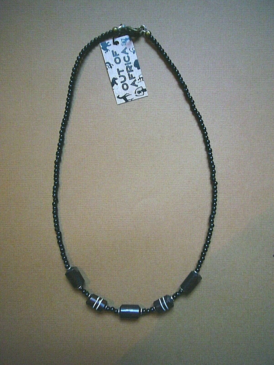 REDUCED Mens Ladies New African Narrow Bead Short Necklace