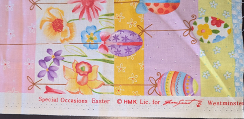 Special Occasions Easter 2 Half Yd Pc Novelty Egg Prints Westminster Easy Spirit - Picture 6 of 11