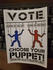 Uni-Party STICKERS 4x6 Vinyl HD POLITICAL Atheist ⚛️ DUOPOLY 5-year WARRANTY 