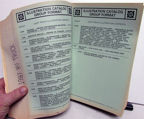 1987 GMC Chevrolet RV Light Pickup Truck Parts and Illustration Book Blazer Sub - Picture 6 of 12