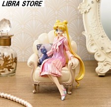RARE Sailor Moon Cosmos Antique Style Usagi Luna Figure Special ver. from JAPAN