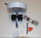 2-Light Bent Glass Ceiling Fixture Holder With White Canopy New 11732Jb