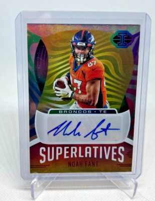 未開封品 PANINI NFLカード IMMACULATE COLLECTION NOAH FANT DENVER BRONCOS 25/25 #PP-NF 送料無料 中古 IT1 2021 Panini Illusions NOAH FANT Superlatives AUTO 21/75