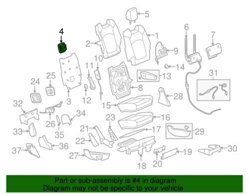 Genuine GM 2009-2012 Chevrolet Traverse Rear LT Seat Anchor Plate Bezel 25963929 - Foto 2 di 2