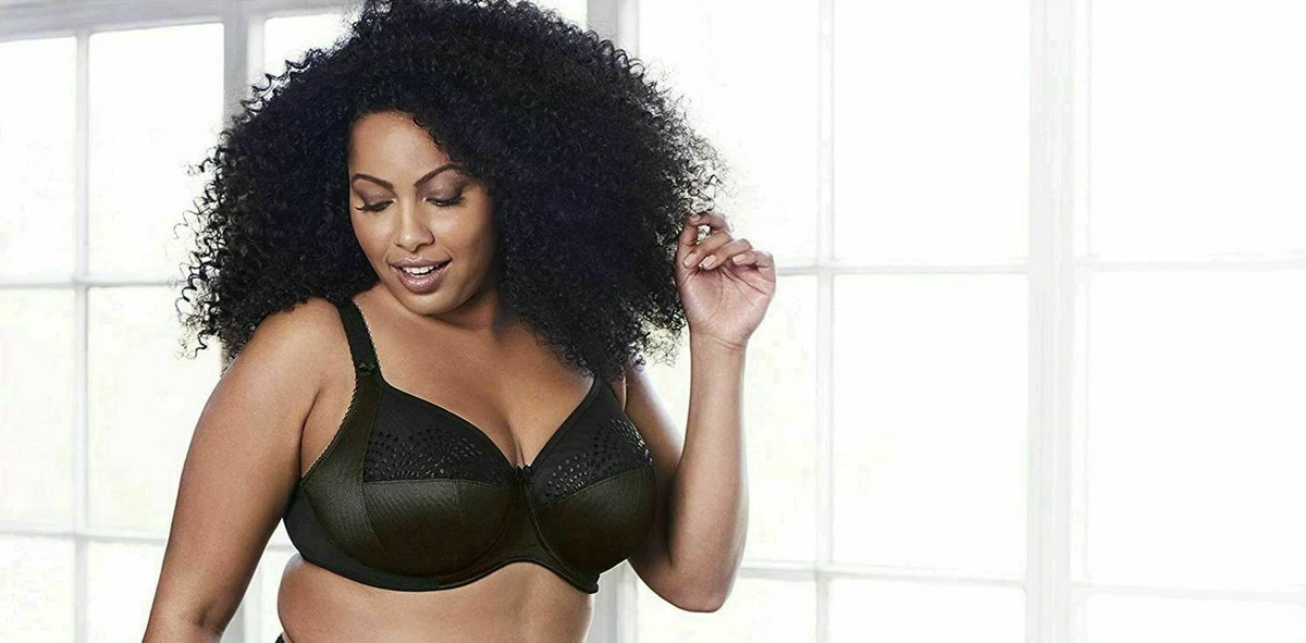 GODDESS 42DDD Black Sarah Medium Coverage Banded Underwire Bra Style 6020  NWT