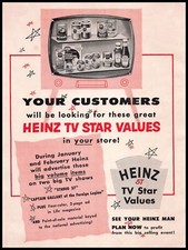 1955 Heinz TV Stars Studio 57 Captain Gallant Of The Foreign Legion Print Ad