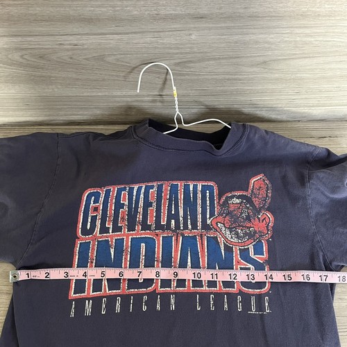 Camisa de iniciación de los Indios de Cleveland de colección L grande (14-16) Chief Wahoo Boys MLB - Imagen 4 de 5