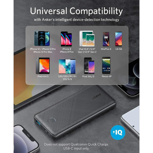 ANKER 10,000MAH POWER BANK PORTABLE CHARGER SLIM USB EXTERNAL BATTERY PACK BLACK - 第 9/10 張圖片