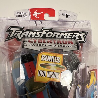 Hasbro Transformers Cybertron Deluxe Blurr Action Figure New With DVD  Blurr new