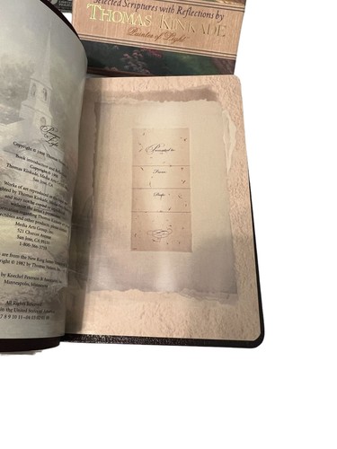 Vintage Passages of Light Thomas Kinkade Book NKJV Bonded Leather New in Box - Picture 4 of 4