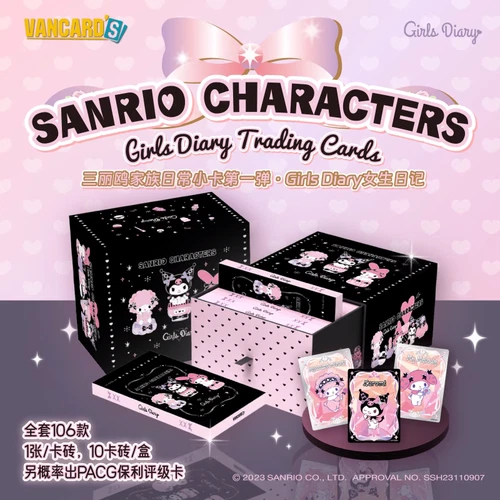VANCARDS Sanrio Girls Diary Doujin Collection Trading Card New Card Brick Sealed - Bild 2 von 24