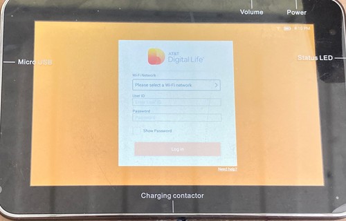 ZTE V72M Digital Life Controller Tablet mit Hülle AT&T Home Security Automation - Bild 2 von 4