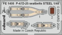 MW22 Eduard FE1408 P-47D-25 Seatbelts Steel 1/48 Zoom SET For Miniart
