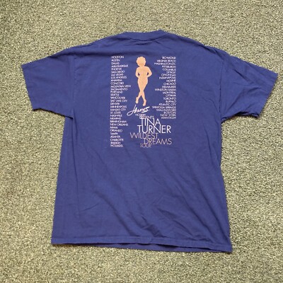 Tina Turner Shirt XL 90s Wildest Dreams Tour Concert Album Merch