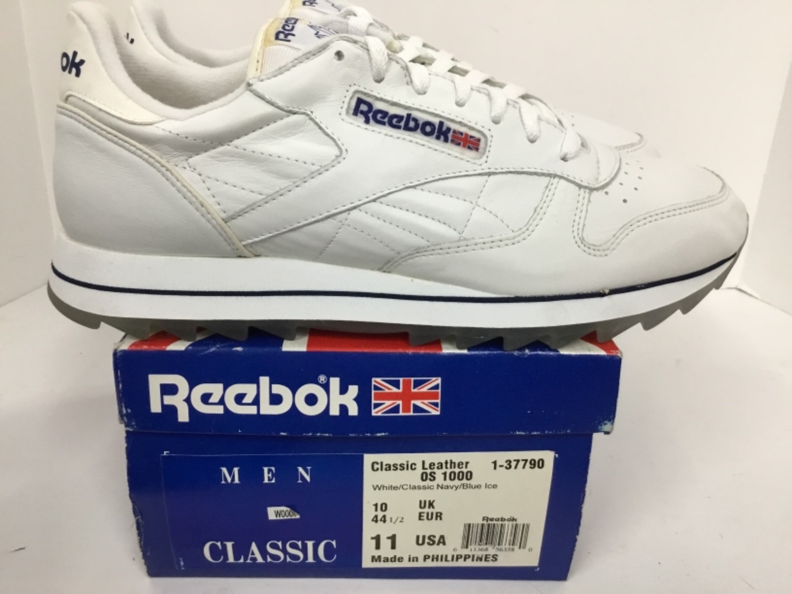 Reebok Para Hombre de Cuero Clásico 1-37790 Talla 11 Reebok Para Hombre de Cuero Clásico 1-37790 Talla 11