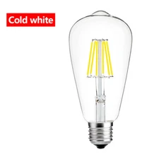 1/4/6Pcs ST64 Edison LED Bulb E26 4W 6W Dimmable Vintage LED Light Lamp Bulbs