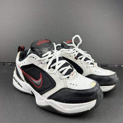 Nike Air Monarch Black White Red Mens Walking Trainers  Size  8.5