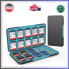 Memory Card Case Holder for 20 SD and 20 TF Cards, Portable Storage Organizer