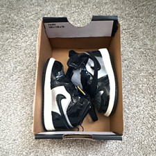 Jordan 1 Mid SE TD Unisex Baby/Toddler Sneaker Leather 3C Black/White