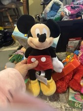 Genuine Original Authentic Disney Store Plush Mickey Mouse 13" Plush Toy - EUC