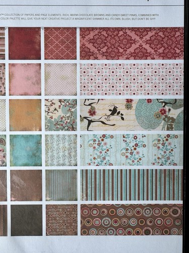 BASIC GREY **BLUSH** 12x12 Paper COLLECTION PACK Complete 2006 Pink/Brown NEW - Picture 3 of 4