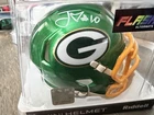 Jordan Love Signed Green Bay Packers Flash Speed Mini Helmet BAS Witnessed