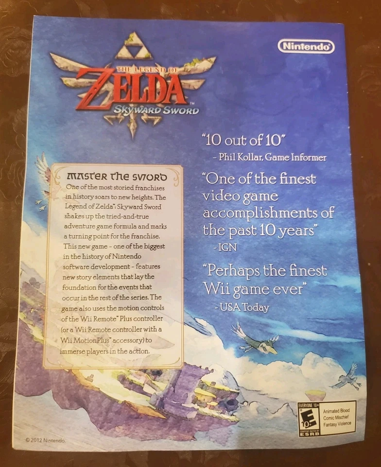 Legend of Zelda Skyward Sword Penny Arcade Comic Book (PAX EAST 2012) - Image 2 of 4