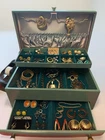 Vintage Estate Costume Jewelry Lot Retro MCM Estate   Mostly Earrings Brooches