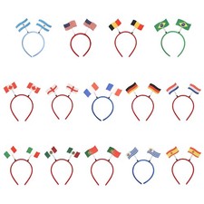 4Pcs Hair Hoop Hairbands Football Headdress For Supporters And Celebration