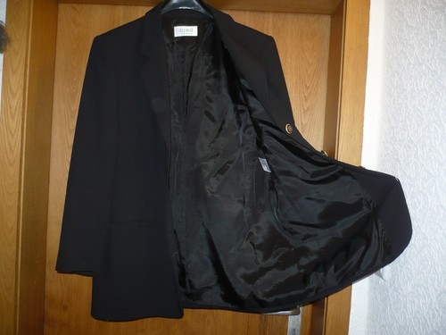 DELMOD-Damen-Long-Blazer Gr. 42 tiefschwarz klassisches Modell neuwertig*** - Bild 3 von 11
