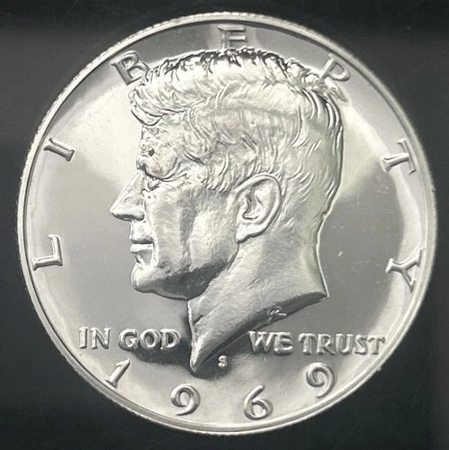 1969-S Kennedy Half Dollar Direct From Proof Set- 40% Silver!