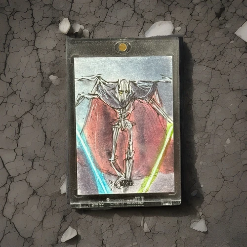 2023 Topps Finest Star Wars General Grievous 1/1 Sketch By Veronica Louro