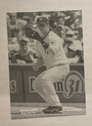 2004 Leaf Exhibits Jason Giambi Black & White /27 VG Rare Baseball Card Yankees