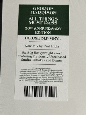 洋楽 e Harrison All Things Must Pass 5LP All Things Must Pass [Deluxe 5 LP Box Set]: Amazon.sg: Music