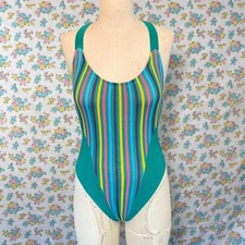 Vintage One Piece Swimsuit 1980s Size small