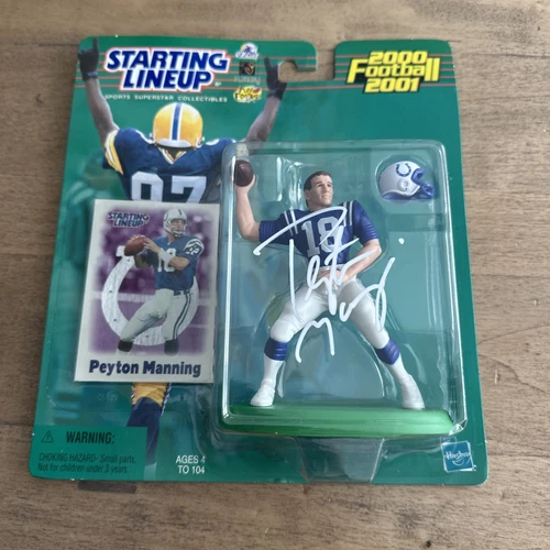 Peyton Manning Signed 2001 Starting Lineup COA