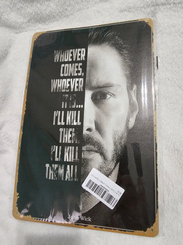 John Wick Dose 8x12 Metall Wand Poster Deko NEU Film DOSE - Bild 1 von 6