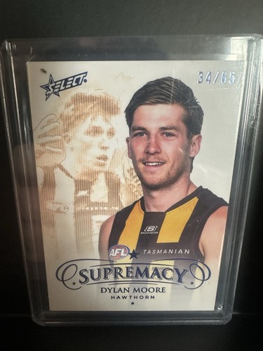2024 Select Supremacy Blue Portrait Dylan Moore Hawthorn Hawks 34/65