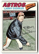 1977 Topps Larry Dierker #350 Houston Astros