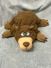 2010 Jay At Play KooKoo Play Pals Brown With Tongue Out Pillow Plush. EC