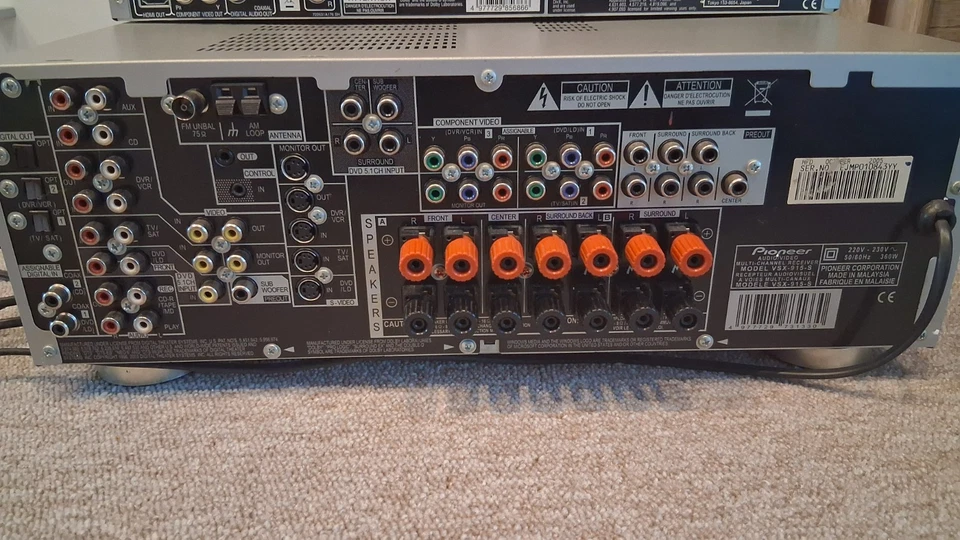 Pioneer VSX-915-S Multi-Channel Receiver + DV-400V DVD-Player - Bild 3 von 4
