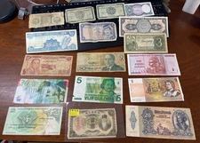 Assorted World Foreign Banknotes Lot High Value