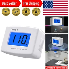 LCD Digital Voltmeter AC 80-300V with Night Light - Protect Your Appliances