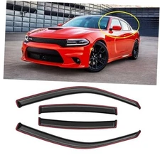in-Channel Window Rain Guards for 2011-2023 Dodge Charger, Window Visor Guard 